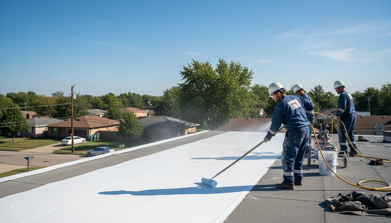 Commercial roof coating in Parnell, IA near me
